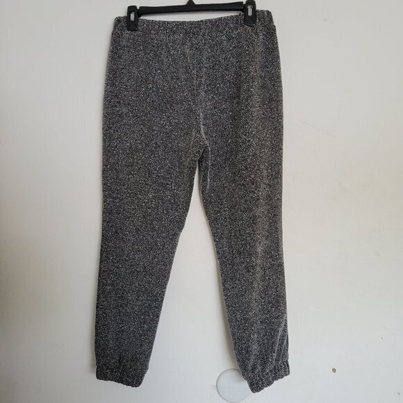 One by Chapter One Tweed Gray Elastic Waist Thick Pull On Jogger Pants Sz Small - Picture 3 of 7